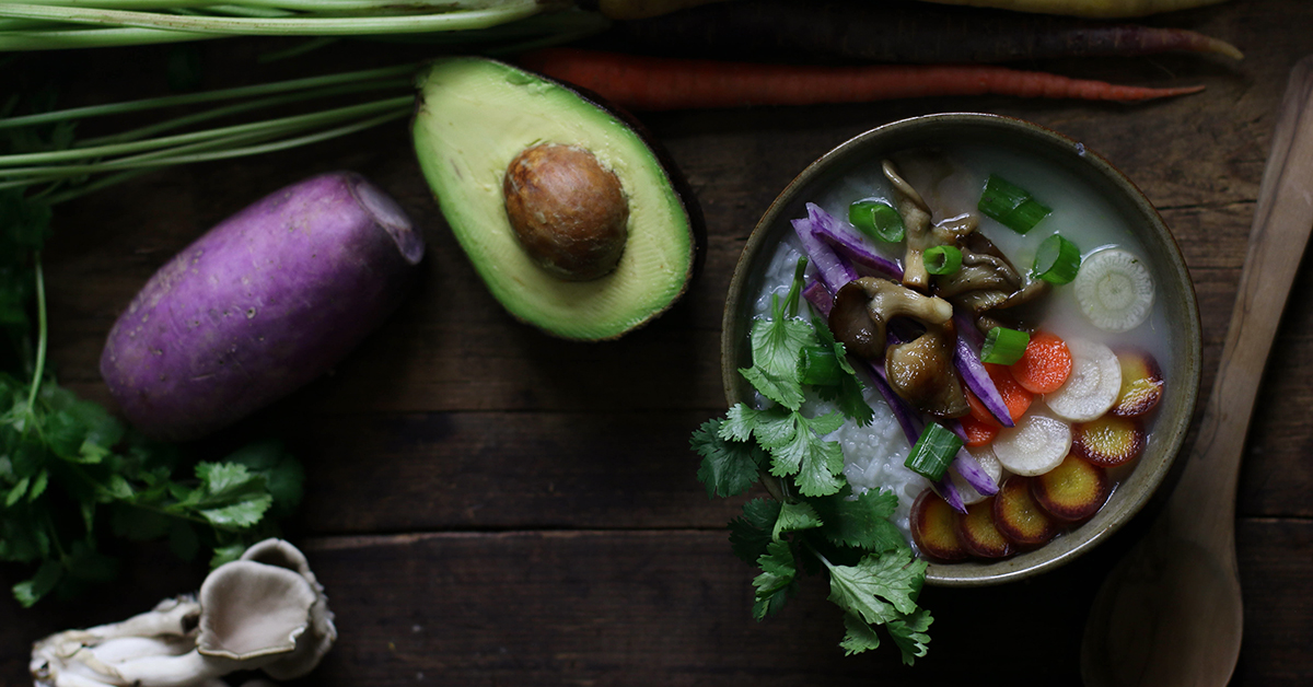 Congee Rice Recipes & Variations for Digestion Five Flavors Herbs