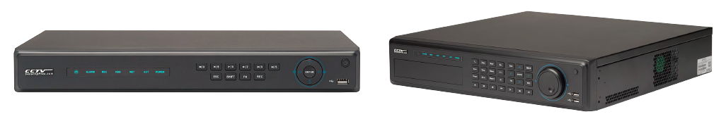 DVR and NVR video recorders