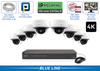 8 Dome 4K IP Cameras with 16 Channel NVR - Complete IP System / 8POEMD8-A