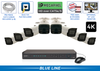 8 Camera Bullet NVR System with 16 Channel POE NVR