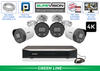 Security Camera System with Audio and 4 Bullet IP Cameras