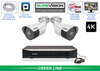 "BACKORDERED UNTIL 7/14" 2 Camera 4K 4K Bullet Security Camera System with NVR