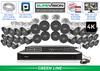 4K Security Camera System with 32 Outdoor Bullet Cameras with Audio and Color Night Vision / 32IPBA8-N