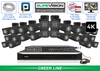 24 Camera 4K IP System with Motorized Zoom and 32 Channel NVR / 24IPBV8-B-N