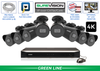 "BLACK KNIGHT" 4K IP Security Camera System with 8 Cameras and 16 Channel NVR
