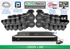 "BLACK KNIGHT" Security Camera System with 24 IP Cameras and 32 Channel NVR