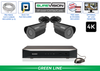 4K Security Camera System with 2 Security Cameras 