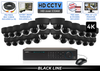 "EXTREME Series" 4K Ultra High Definition CCTV System with 24 Black Vandal Dome Cameras / 24XTRCVIMD8-B-S