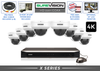 8 Camera 4K CCTV System w/ Audio + 16 Channel DVR / 8HDVD8-N
