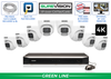 Security Camera System with 8 4K IP Cameras with COLOR Day and Night Performance