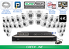 Security Camera System with 32 4K IP Cameras with COLOR Day and Night Performance