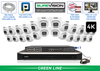 Security Camera System with 24 4K IP Cameras with COLOR Day and Night Performance