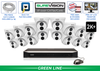 16 Camera 5MP (2K+) Turret Security Camera System