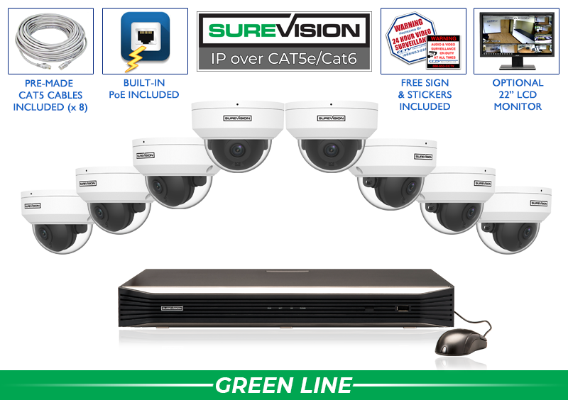 防犯カメラ　NVR カメラ　8台 Amazon.com : 8-Channel Fusion NVR System with 4K (8MP) IP Cameras