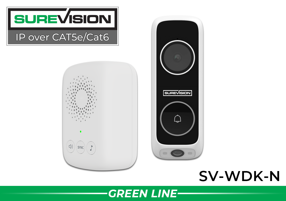 Wireless Doorbell Security Camera with 2-Way Audio | SureVision