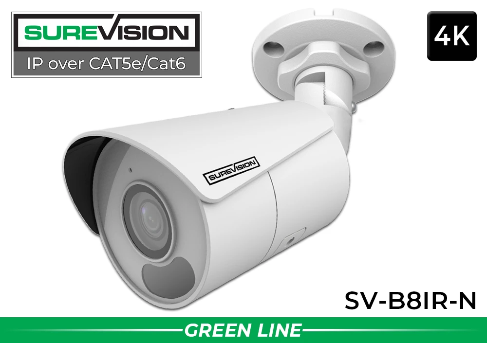SureVision SV-B8IR-N 4K Bullet Security Camera SureVision SV-B8IR-N professional 4K bullet security camera