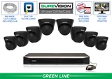 Professional Security Camera System with 8 IP Cameras