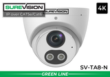 "BACKORDERED UNTIL 10/30" 2-Camera 4K PoE Dual-Light Turret Security Camera System