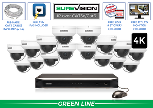 4K Security Camera System with 16 Cameras - 4K IP NVR  / 16IPVP8-N