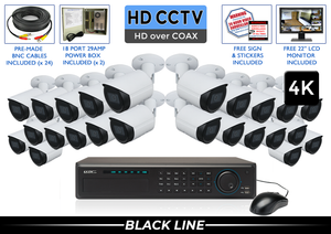 EXTREME Series Complete 24 HD over Coax Camera System with 32 Channel DVR / 24XTRCVIB8-S