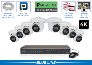 16 Channel NVR System with 8 Wired Bullet Cameras