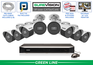 8 Camera 4MP Starlight Bullet IP Security Camera System with Audio & NVR (SV-SB4-N)
