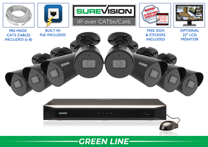 8 Camera 4MP Bullet Security Camera System with NVR
