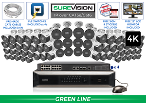 64 Camera 4K Bullet Security Camera System