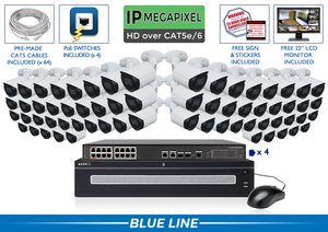 "OWNERS CHOICE" 4MP (AI) Bullet IP 64 Camera Security System with 64 Channel NVR / 64NVRB4-A