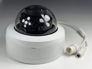 (CSP-IPAD4.S) Blue Line - 4MP Infrared Vandal Dome with Adjustable Lens IP Camera / BS896