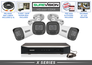 4 Camera 4K CCTV System | Motorized Bullet with Audio and DVR