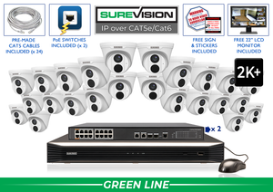 24 Camera 5MP (2K+) Security Camera System with NVR / 24IPT5IR-N