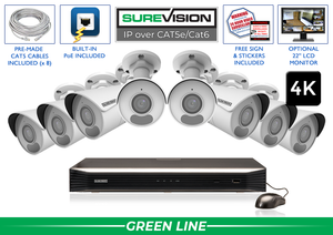 Security Camera System with NVR & 8 4K IP Cameras
