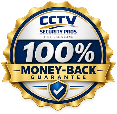 CCTV Security Pros 100 percent money-back guarantee