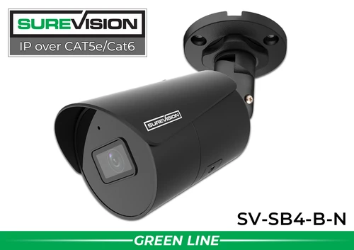 4MP bullet IP security camera with color night vision and audio