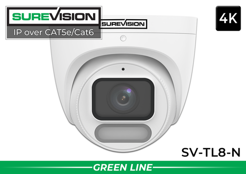 4K Turret IP Security Camera with Built-In Audio | SV-TL8-N