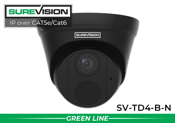 4MP Turret IP Security Camera with Color Night Vision | SV-TD4-B-N