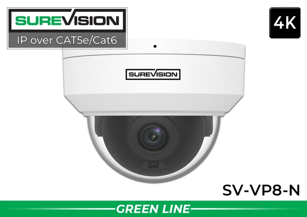 SV-VP8-N 4K vandal dome PoE security camera