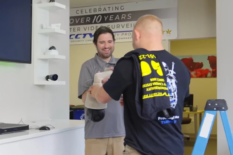 CCTV Security Pros security camera support team helping customers choose professional surveillance equipment