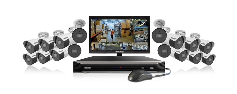 Professional security camera systems with security cameras and NVR recorder