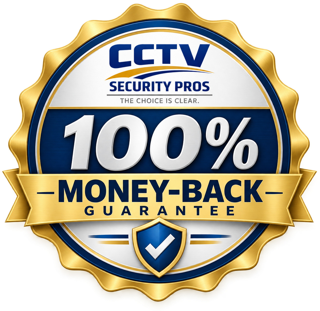 CCTV Security Pros 100 percent money-back guarantee
