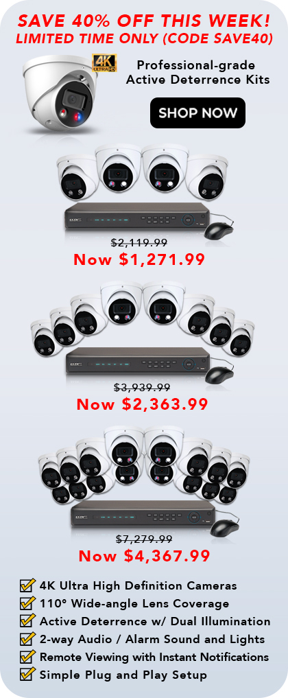 IP Security Camera System Package