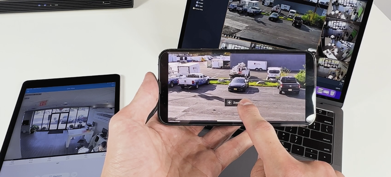 Multi camera security monitor view