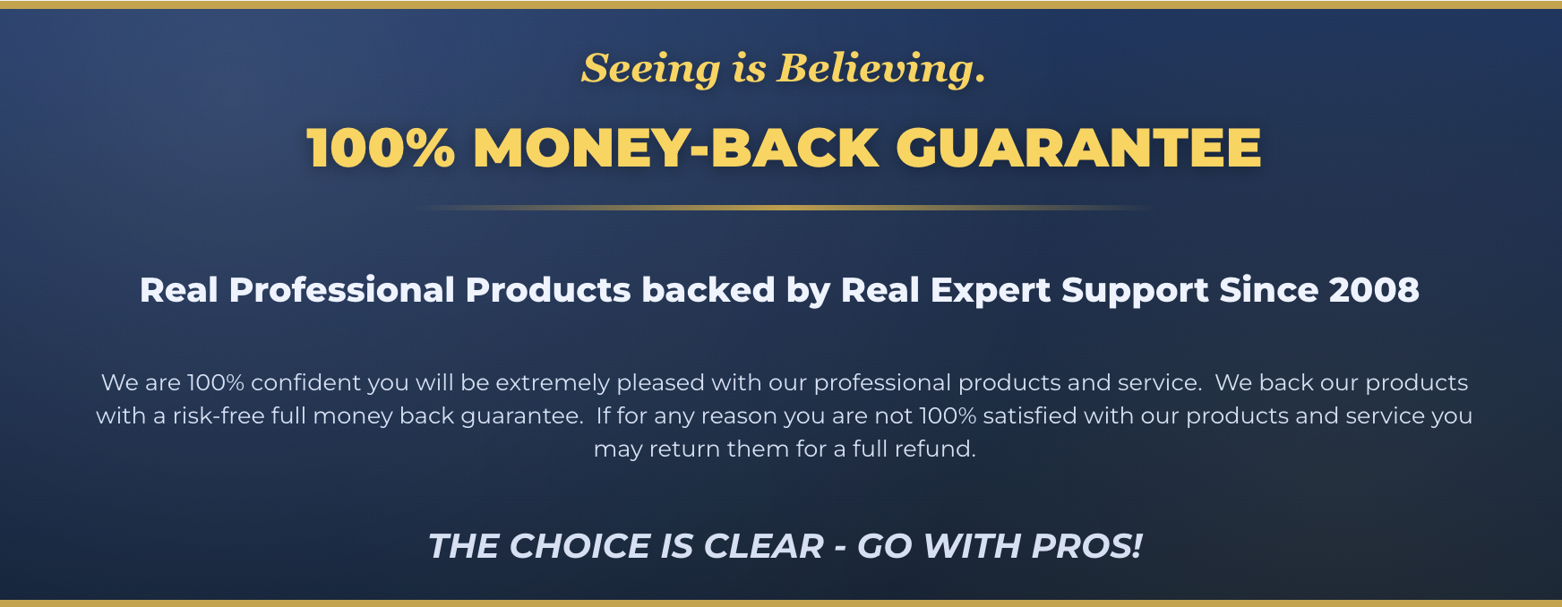 Professional Security Cameras – 3-Year Warranty, Lifetime Support, No Monthly Fees