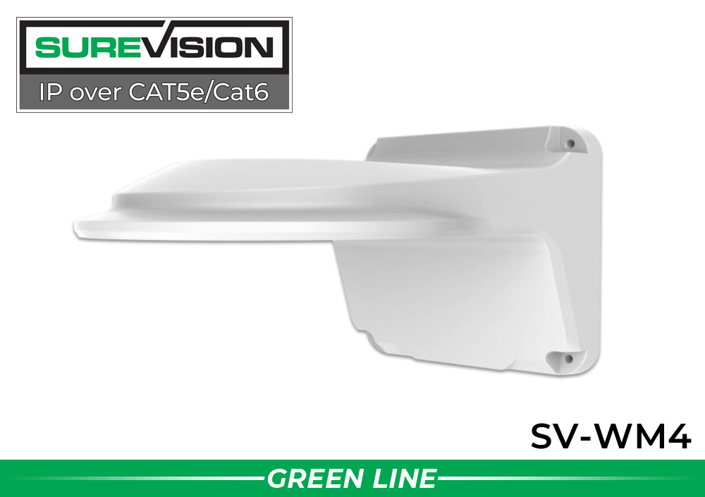 SUREVISION 4-inch Fixed Dome Wall Mount