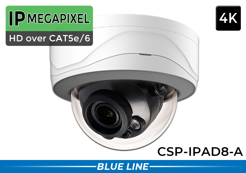 24 Camera 4K (AI) Dome IP Camera System with 130 Foot Night Vision / 24NVRAD8-A