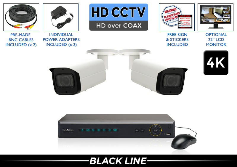 4K Complete 2 Camera Security System with 260 Foot Night Vision / 2PROCVIMX8-S 4K Complete 2 Camera Security System with 260 Foot Night Vision / 2PROCVIMX8-S