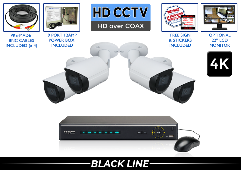 Dome Security Camera System with 4 Channel DVR
