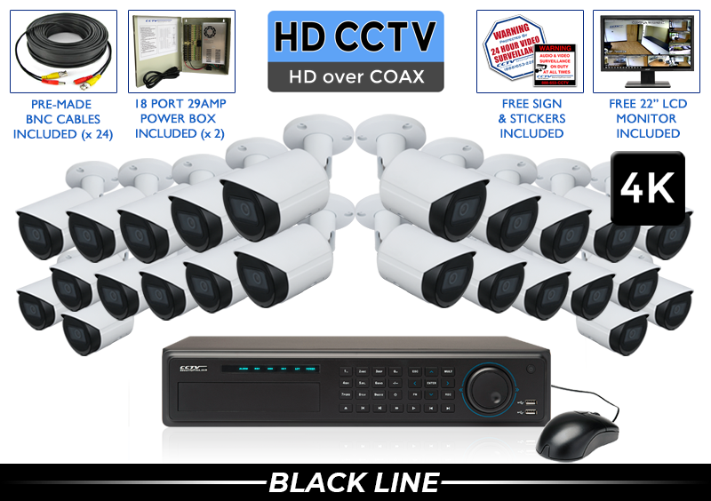 EXTREME Series Complete 24 HD over Coax Camera System with 32 Channel DVR / 24XTRCVIB8-S EXTREME Series Complete 24 HD over Coax Camera System with 32 Channel DVR / 24XTRCVIB8-S