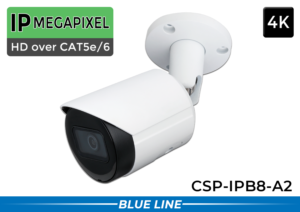4K 8 Megapixel (AI) IP Camera System with Up to 100 Foot Night Vision / 4POEB8-A2